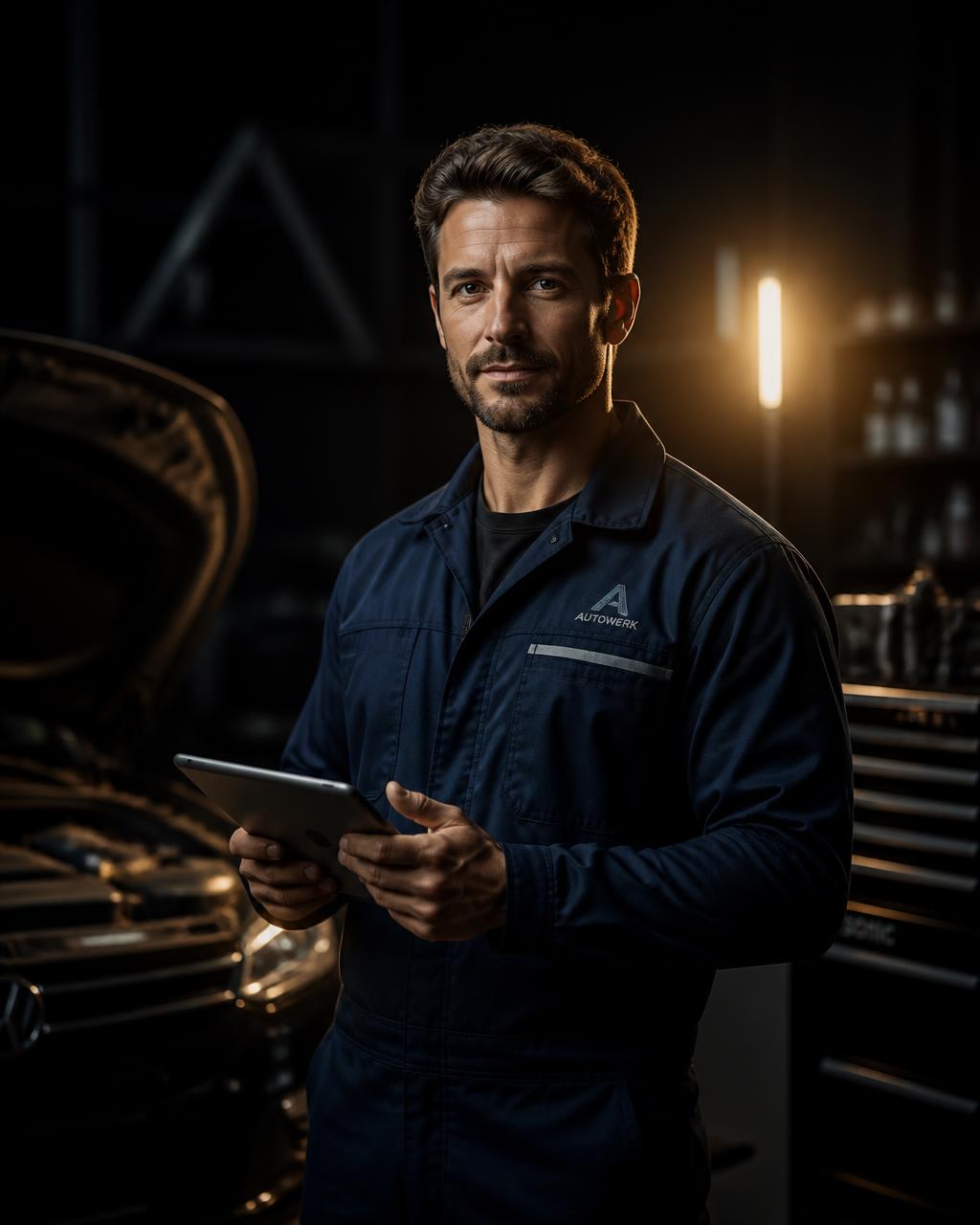 Workshop technician sourcing parts on PartsManager